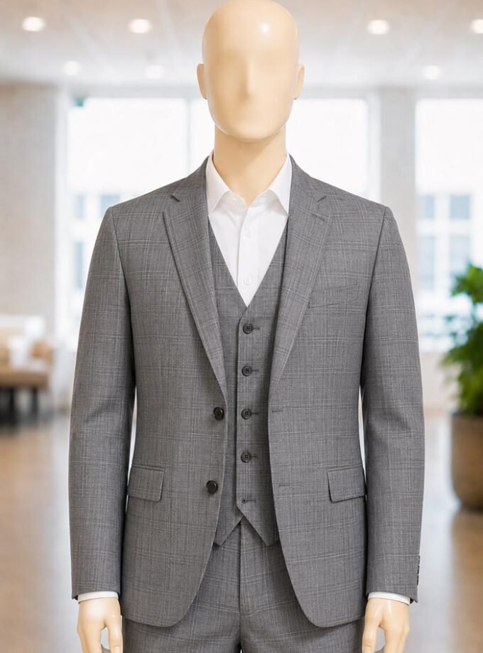 Boulder Checked 3 Piece Suit
