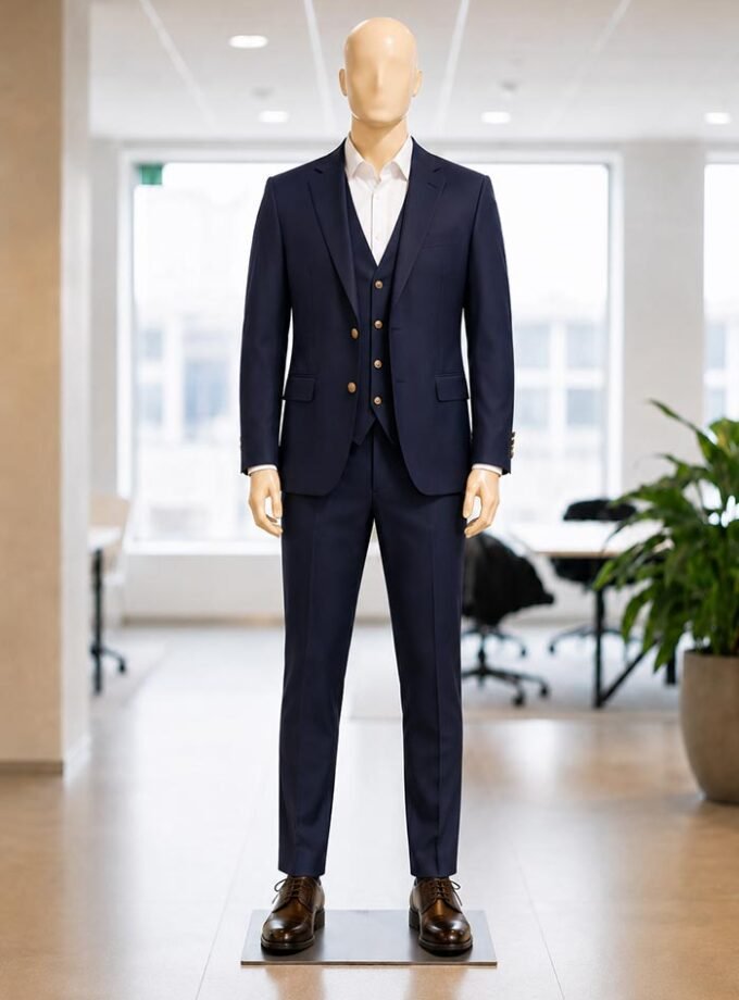 Gun Powder 3 Piece Suit Picture From Front