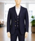 Gun Powder 3 Piece Suit Closeup Picture