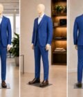 Kashmir Blue Checked 3 Piece Suit Picture From 3 Dimensions