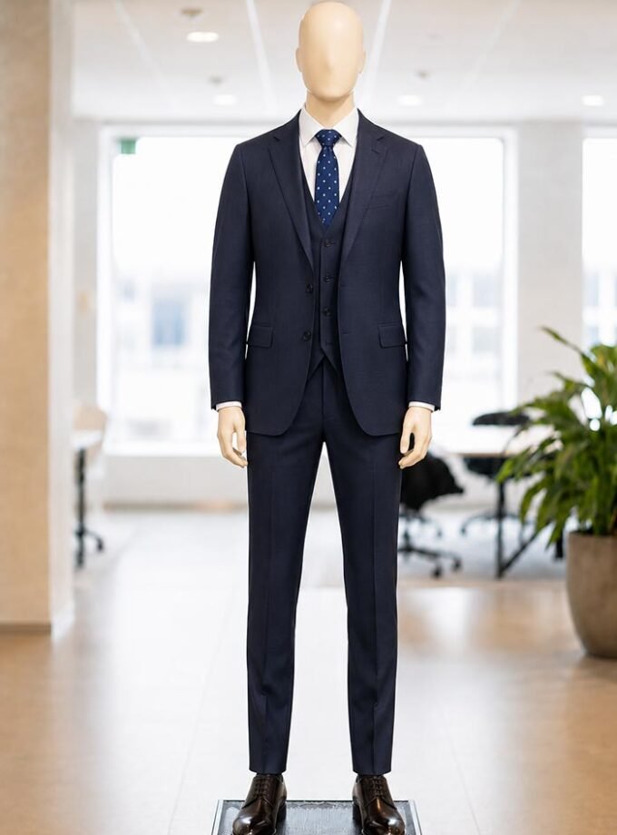 Oxford Grey 3 Piece Suit Picture From Front