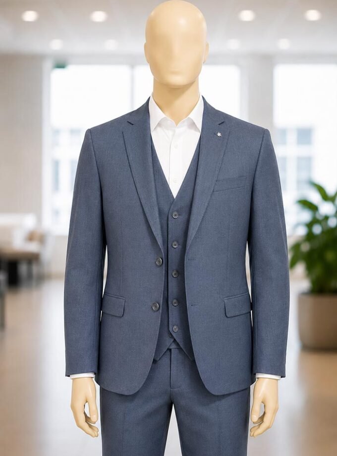 Pale Sky 3 Piece Suit