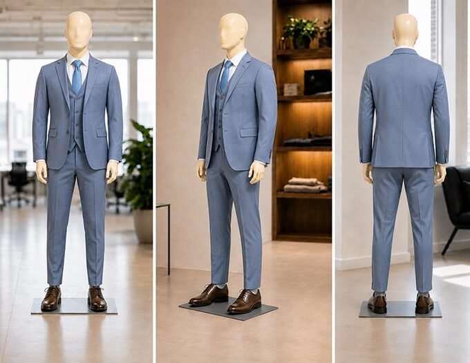 Slate Gray 3 Piece Suit