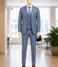 Slate Gray 3 Piece Suit Picture From Front