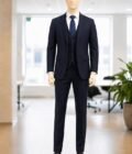 Steel Gray 3 Piece Suit Picture From Front