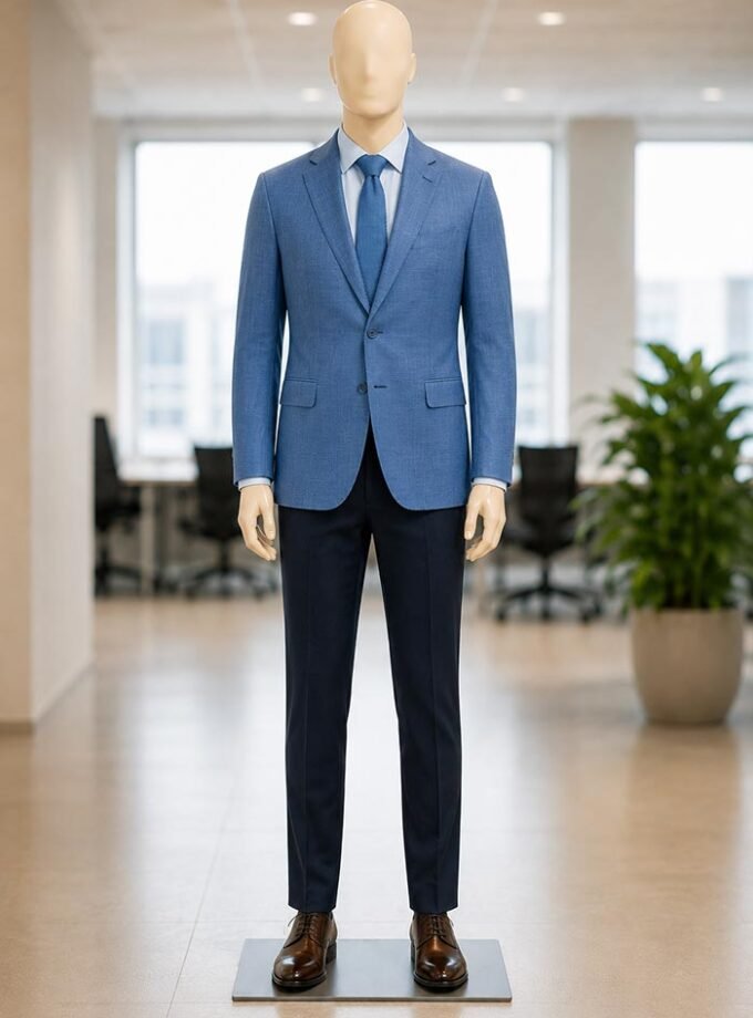 Kashmir Blue Coat Picture From Front