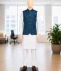 Pickled Blue Waist Coat Picture From Front