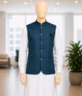 Pickled Blue Waist Coat Closeup Picture