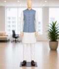 Regent Gray Waist Coat Picture From Front