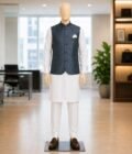River Blue Waist Coat Picture From Front