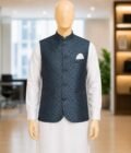 River Blue Waist Coat Closeup Picture