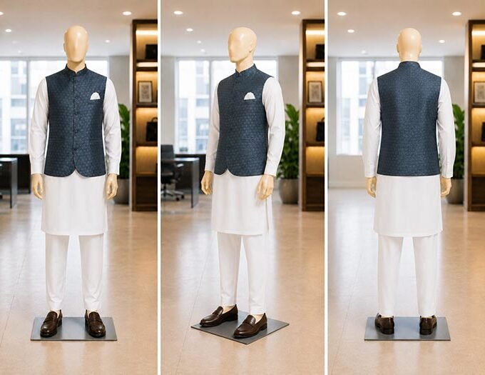 River Blue Waist Coat