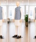 White Black Check Waist Coat Picture From 3 Dimensions