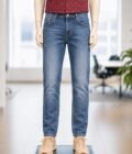 Casual Faded Jeans Closeup Picture