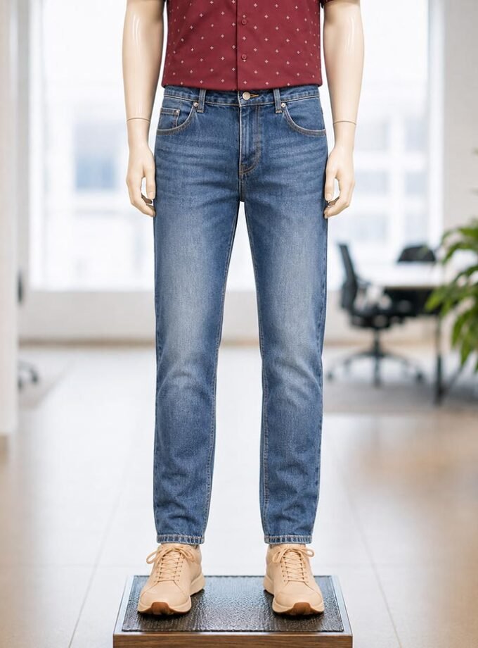 Casual Faded Jeans