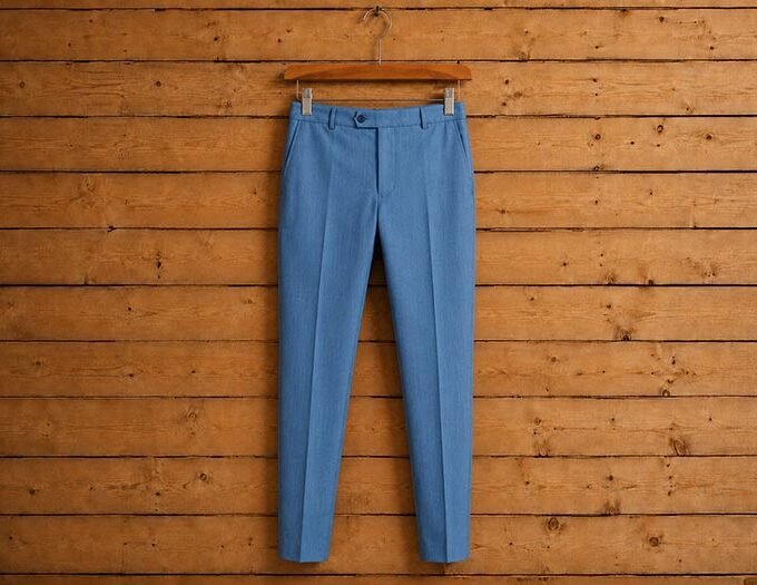 Bermuda Blue Dress Trouser