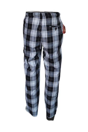 White Black Check Casual Trouser - Image 2