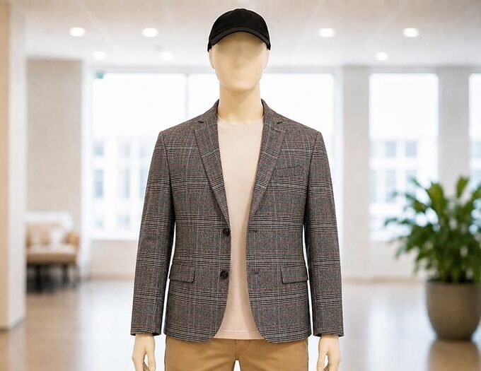 Ferra Brown Checked Coat