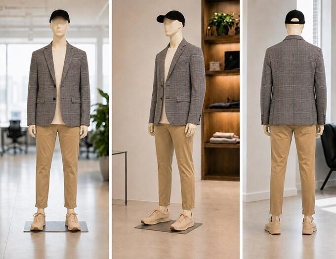 Ferra Brown Checked Coat