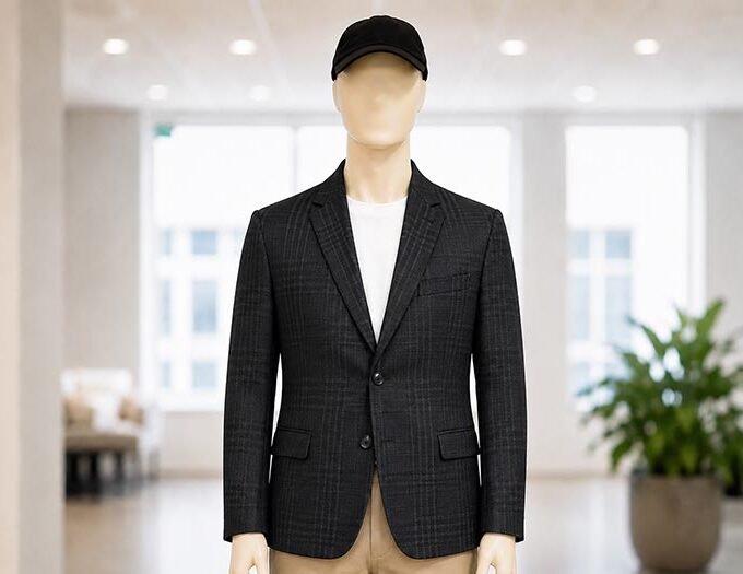 Gravel Checked Coat