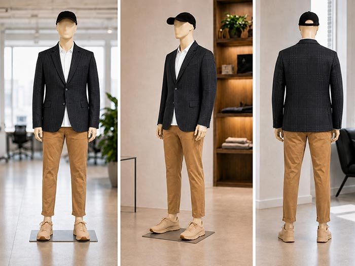 Gravel Checked Coat Picture From 3 Dimensions