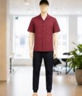 Ebony Black Casual Trouser Picture From Front