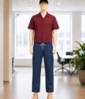 Pickled Blue Casual Trousers Picture From Front