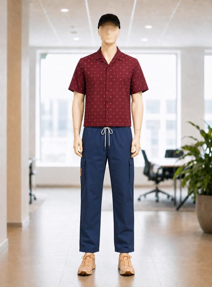 Pickled Blue Casual Trousers Picture From Front