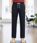 Tuna Grey Casual Trouser Closeup Picture