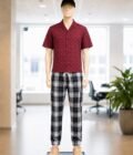 White Black Check Casual Trouser Picture From Front