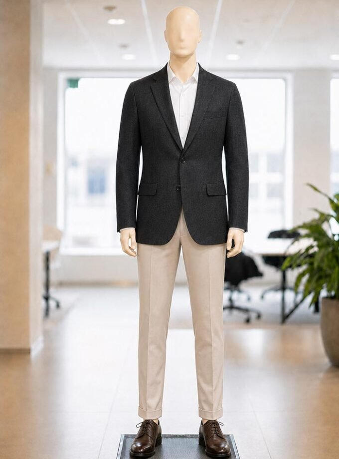 Shark Grey Coat Picture From Front