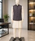 Don Juan Checked Waist Coat Picture From Front