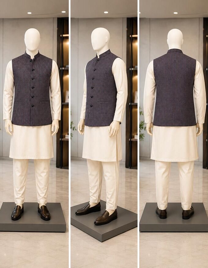 Don Juan Checked Waist Coat