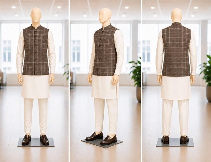 Tobacco Brown Waist Coat