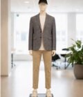 Ferra Brown Checked Coat Picture From Front