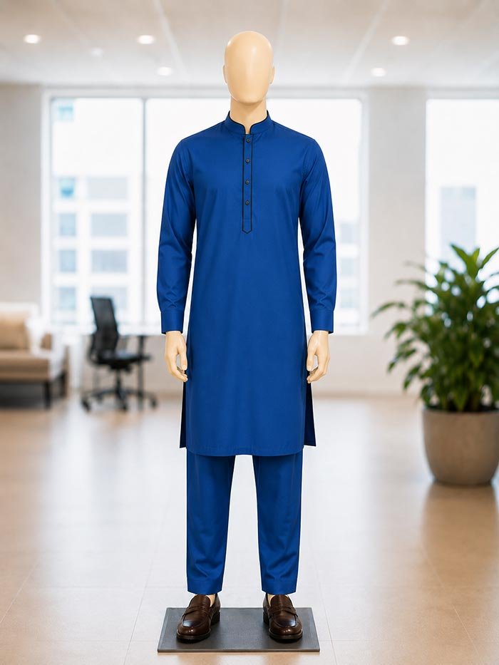 Chathams Blue Kurta Picture From Front