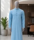 Gothic Blue Kurta Closeup Picture