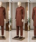 Ironstone Brown Kurta Picture From 3 Dimensions
