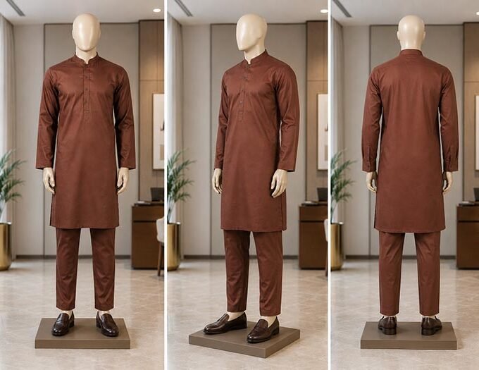 Ironstone Brown Kurta