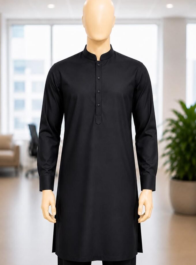 Jet Black Kurta