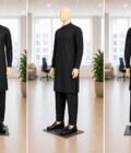Jet Black Kurta Picture From 3 Dimensions