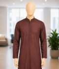 Kabul Brown Kurta Closeup Picture