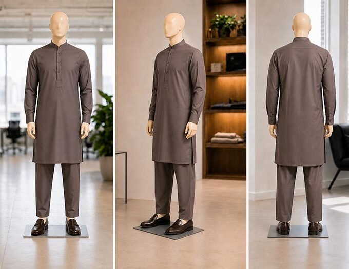 Dorado Brown Shalwar Kameez