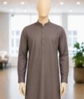 Dorado Brown Shalwar Kameez Closeup Picture