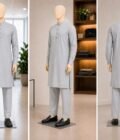 French Gray Shalwar Kameez Picture From 3 Dimensions