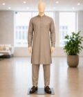 Napa Brown Shalwar Kameez Picture From Front