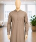 Napa Brown Shalwar Kameez Closeup Picture