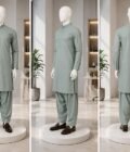 Olive Green Shalwar Kameez Picture From 3 Dimensions