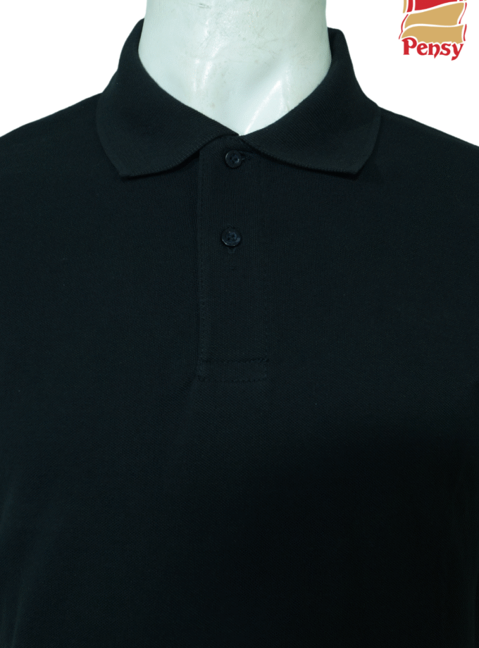 Short Sleeve Black Polo Shirt