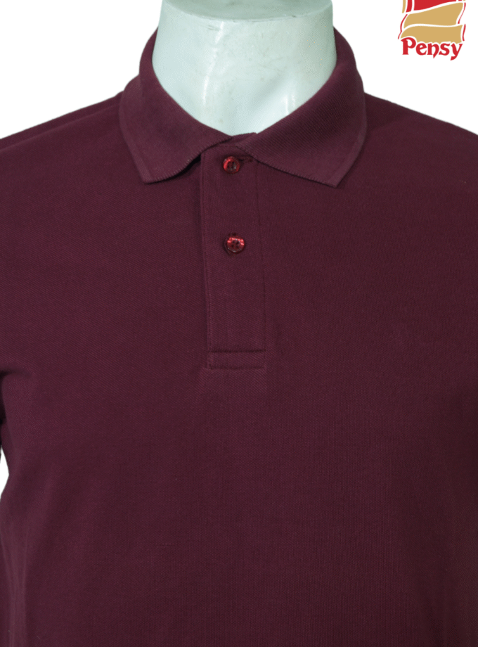 Short Sleeve Maroon Polo Shirt